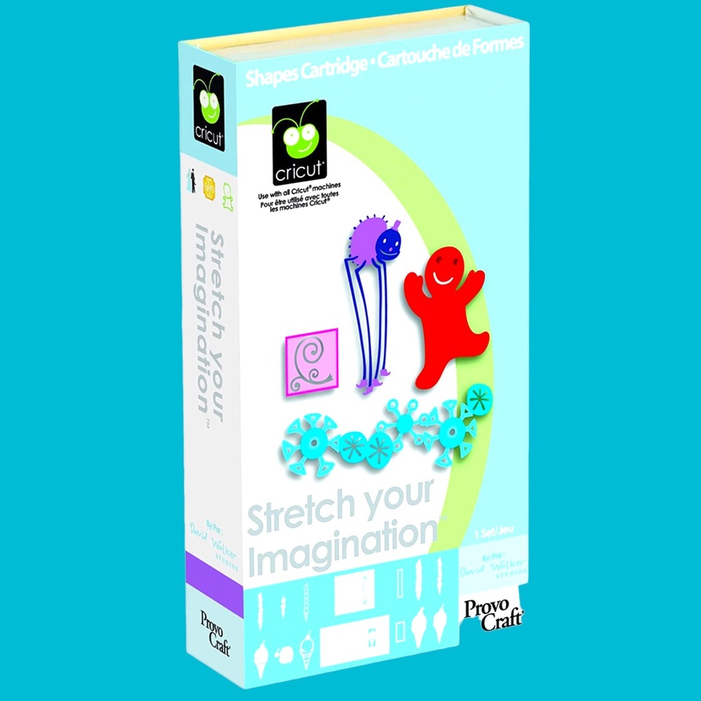 Cricut Cartridge, Stretch Your Imagination Shapes Cartridge.